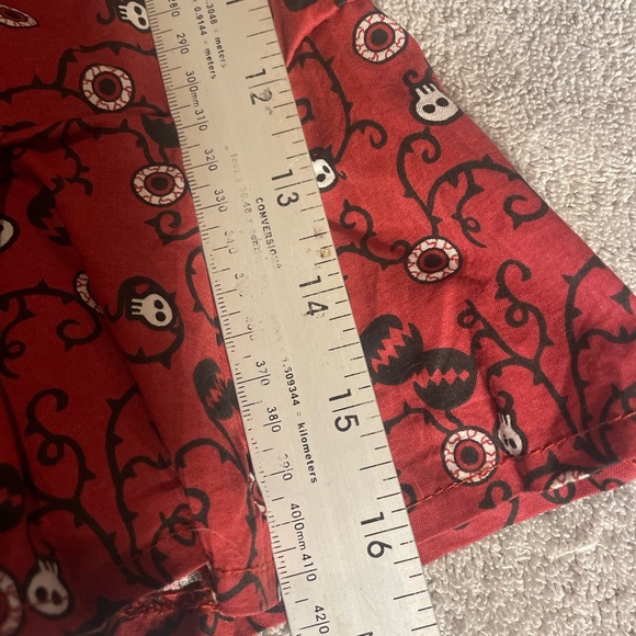 Too Fast Red Ruffled strapless top - Picture 10 of 11